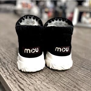 Mou Free People Training Day Suede Chunky Sneaker Moccasin Booties